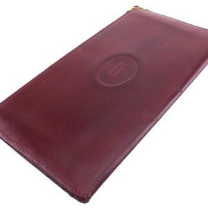 Cartier Long Bill Mastline Wallet Bordeaux Leather